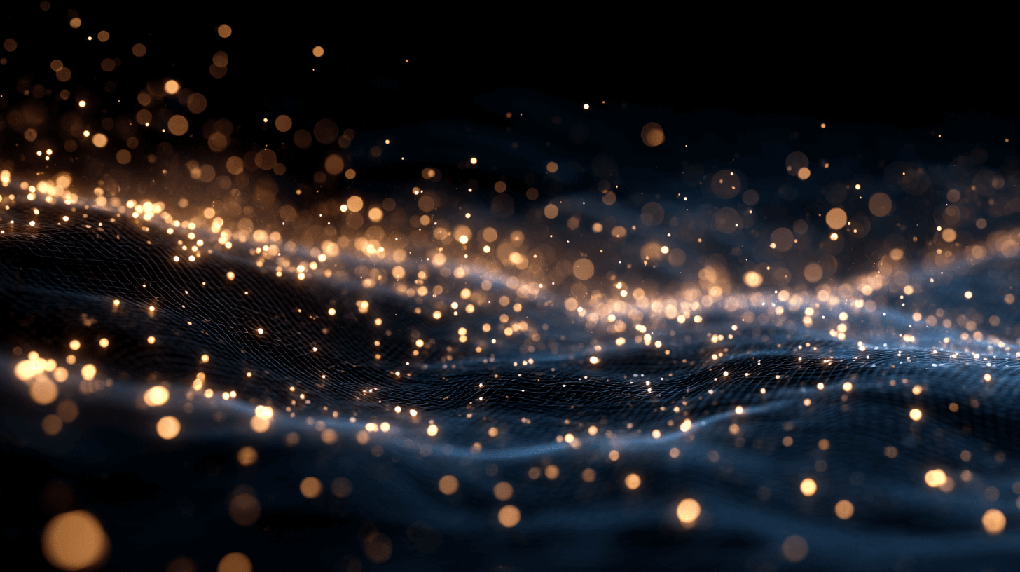 Abstract starlit mesh background